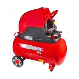 Raider - RDP-AC16 - Compresor, cu ulei, 1500 W, 50 l, 110 l/min, 8 bar