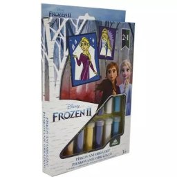 Frozen 2: Set pictură cu nisip 2-în-1 - Elsa