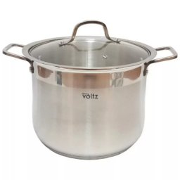Oala Oliver Voltz OV51211D24, 9 l, 24 x 20 cm, Fund gros, Aragaz, Plite electrice, Inducție, Otel inoxidabil