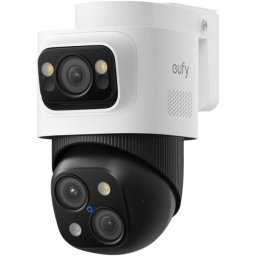 Camera de supraveghere Camera Add-on eufy PoE Bullet-PTZ S4, 4K UHD Triple Lens, 122° FOV, 360° Pan&Tilt, 8× Hybrid Zoom, AI, Night Vision Color, pentru NVR, Alb