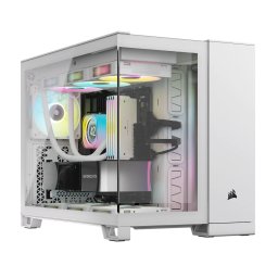 Carcasă CORSAIR iCUE Link 2500X RGB, Micro-ATX, Dual Chamber, White