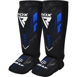 Aparatori de tibie RDX din neopren, aprobate IMMAF, albastre - Albastru, XL
