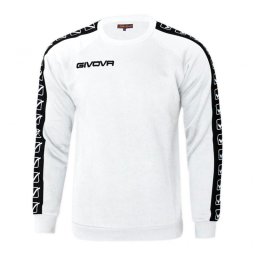 Bluza Givova Fleece Crew Neck Band - Alb, XXS