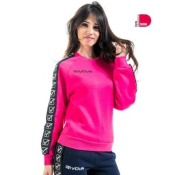 Bluza Givova Fleece Crew Neck Band - Roz, XXS