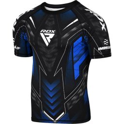 Tricou Compresie MMA Half Sleeves Aprobat IMMAF RDX - Bluemarin, 2XL