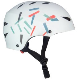 Casca skate Nijdam High Topper - alb/negru, M