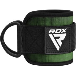 Curele pentru glezna Rdx A4, pentru aparat cu cabluri, pereche - Verde militar, uni