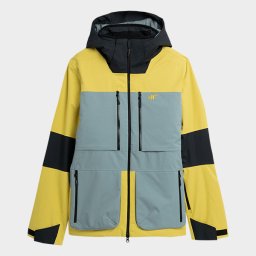 Geaca Ski Barbati 4F cu Membrana Dermizax 20000 - Impermeabila - Galben/Gri, 3XL