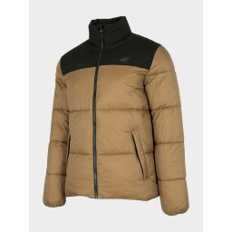 Geacă Matlsată Puf Bărbați 4F – - Maro deschis, 3XL