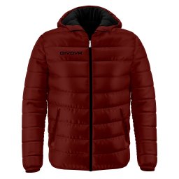 Geacă Sport Givova Olanda cu Glugă - 100% Poliester, Primăvară/Toamnă - Visiniu, M