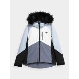 Geaca pentru fete 4F JKUDN003, membrana 10000 - albastru deschis, 146