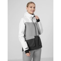 Geaca schi pentru dama 4F KUDN005, membrana 8000 - Alb, XL