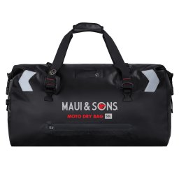 Geantă Voiaj Impermeabilă MAUI AND SONS 55L Rucsac Motocicletă - Negru, 55 L
