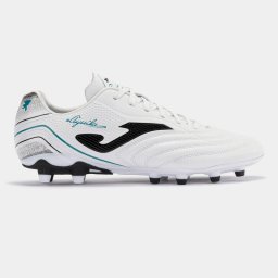 Ghete fotbal AGUILA 2402 WHITE BLACK FIRM GROUND - alb/negru, 42