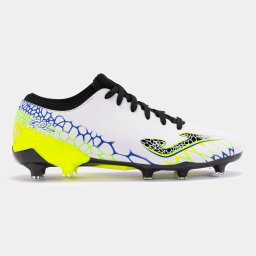 Ghete fotbal Joma GOL 2402 WHITE ROYAL FIRM GROUND - Alb/Albastru, 43.5
