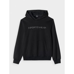 Hanorac 4F fara fermoar cu gluga pentru barbati - negru - Negru, XL