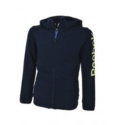 Hanorac Reebok Full ZIP, juniori - Negru, 104
