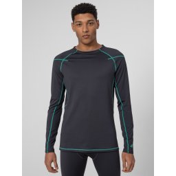Lenjerie de corp tricou barbati Fleece 4F BIMP060G - Antracit, M