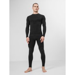 Lenjerie de corp, Tricou barbati merinos 4F BIMB032G - Negru, XXL/3XL