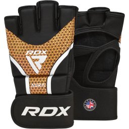Manusi Grappling Rdx AURA PLUS T-17 - Negru/Auriu, XL