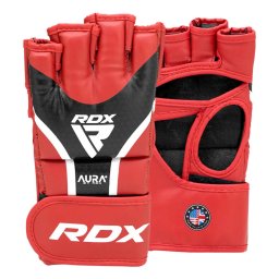 Manusi Grappling Rdx AURA PLUS T-17 - Rosu/Negru, M