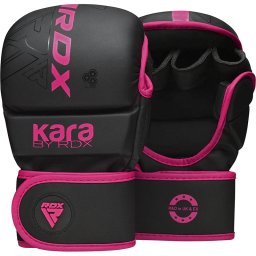Manusi MMA Sparring RDX F6 Kara Maya Hide - Roz, XS/S