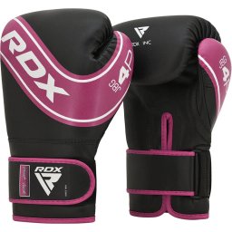 Manusi box pentru copii Rdx ROBO - Roz/Negru, 4oz