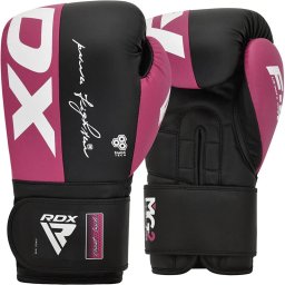 Manusi box sparring RDX F4 - Roz/Negru, 8oz