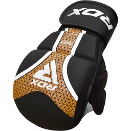 Mănuși Grappling RDX Shooter Aura Plus T-17 Negru Roșu Albastru - Negru, XL