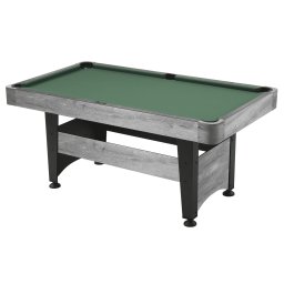 Masă Biliard Garlando Chicago 4 – 140x70cm, MDF 15mm, Gri, Accesorii Incluse - Gri, uni