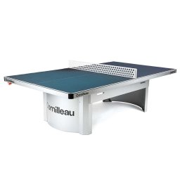 Masă Tenis de Masă Cornilleau 510 Campus Outdoor - Laminat 7mm, Fixare Sol, Clasa B - Albastru, uni