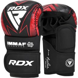 Mănuși Grappling RDX Shooter Aprobate IMMAF Roșu - Rosu, XL