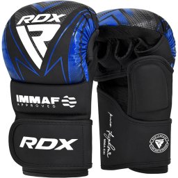 Mănuși Grappling RDX Shooter Aprobate IMMAF Albastru - Albastru, XL