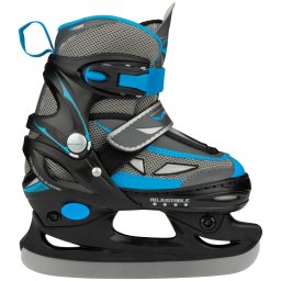Patine de hochei pe gheata reglabile pentru juniori Galgary - negru/albastru, 30-33