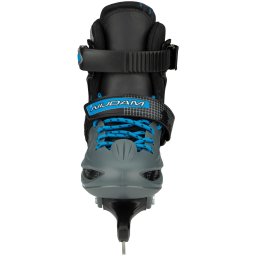 Patine reglabile, junior, Nijdam Hardboot, 30-33 - negru/gri/albastru, 30-33