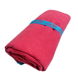 Prosop plaja microfibra Solart, 80x195 cm - Rosu/Albastru, 80x195 cm
