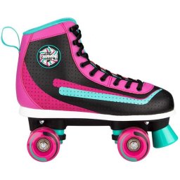 Role Quad Nijdam Retro Smash - negru/roz/turcoaz, 36