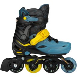 Role în Linie Reglabile Nijdam Blacktop Game Aluminiu ABEC 7 - Multicolor, 37-40