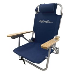 Scaun Plaja Maui&Sons, rabatabil, compartiment izolat termic - Bleumarin, uni
