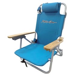 Scaun Plaja Maui&Sons, rabatabil, compartiment izolat termic - albastru deschis, uni
