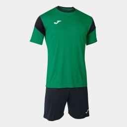 Set Fotbal JOMA Phoenix Tricou + Pantaloni Scurți - Verde/Negru, 2XL