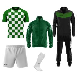 Set Fotbal 5 Piese GIVOVA Verde/Alb M/L/XL - verde/alb, M