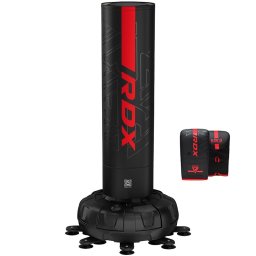 Set Sac Box de Podea RDX F6 Kara 6FT cu Mănuși Incluse - Rosu, 6FT