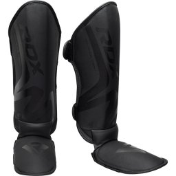 Tibiere MMA RDX T15 Matte Negru Certificat CE UKCA - Negru, XL