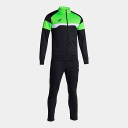 Trening Bărbați Joma Danubio III – Fleece Interior, Fermoar Complet, 6 Culori - negru/verde fluo, S