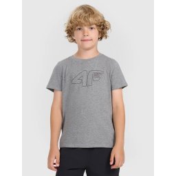 Tricou 4F Juniori M2417 Bumbac 100% - Gri, 146