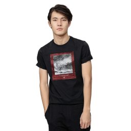 Tricou 4F, bumbac - Negru, L
