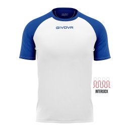 Tricou Givova Capo - Alb/Albastru, XL
