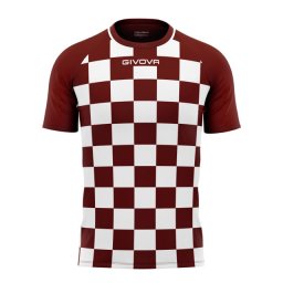 Tricou Givova Dama - visiniu/alb, L