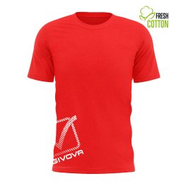 Tricou Unisex GIVOVA Reflective Bumbac 100% - Rosu, 2XL